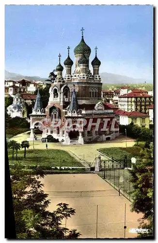 Cartes postales moderne Nice L&#39Eglise Rusee Russie Russia