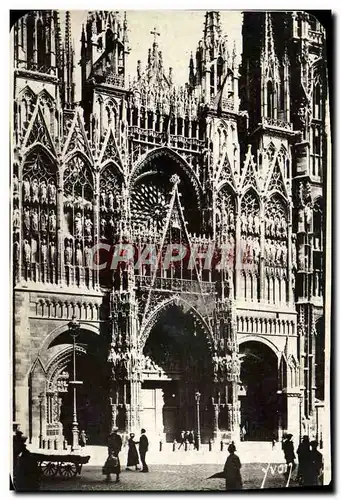 Cartes postales moderne Rouen Facade de la Cathedrale