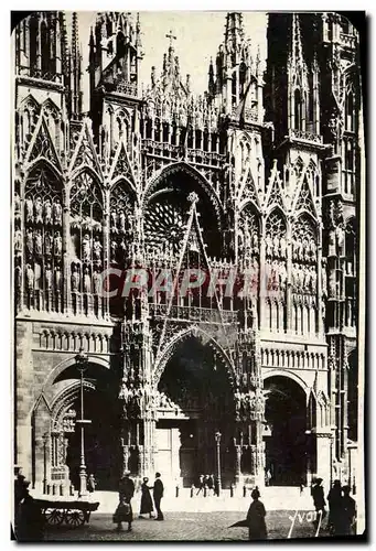 Moderne Karte Rouen Facade de la Cathedrale