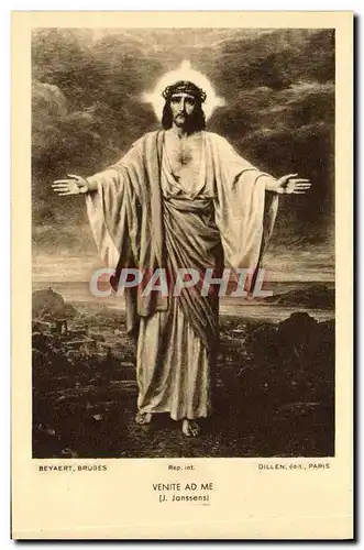 Cartes postales Venite Ad Me Janssens Christ