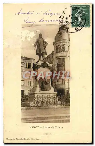 Cartes postales Nancy Statue de Thiers