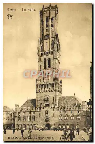 Cartes postales Bruges Les Halles