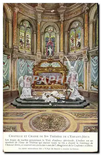 Cartes postales Lisieux Chapelle et chasse de Ste Therese de l'enfant Jesus
