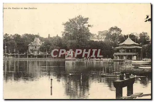 Cartes postales Panorama du casino et les jardins