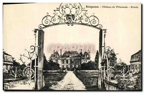 Cartes postales Boisgasson Chateau de Villemesle Entree