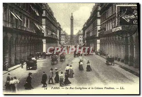 PREPRO Paris La Rue Castiglione et la Colonne Vendome