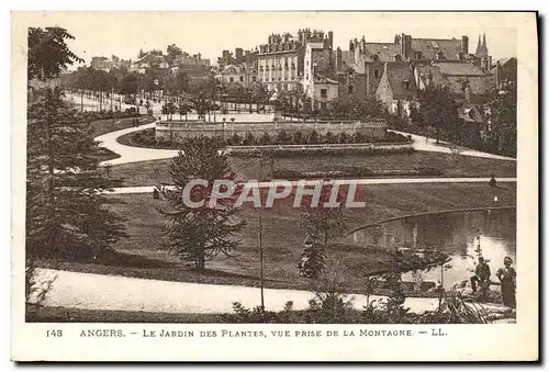 Cartes postales Angers Le Jardin Des Plantes Vue Prise De La Montagne