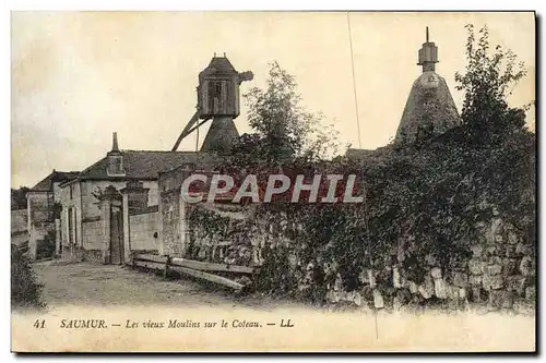 Ansichtskarte AK Saumur Les Vieux Moulins sur le Coteau