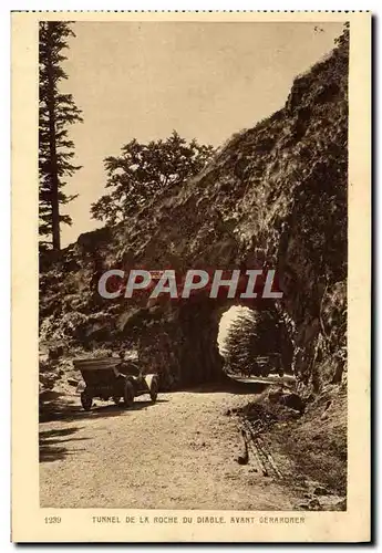 Cartes postales Tunnel de la Roche du diable avant Gerardmer