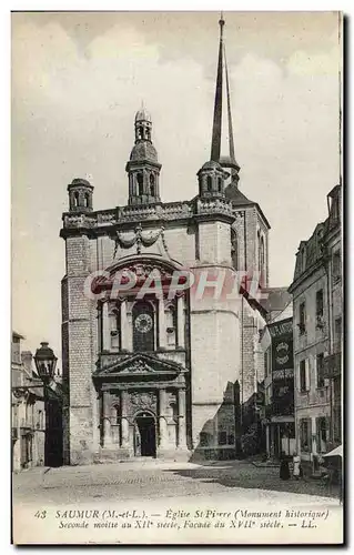 Cartes postales Saumur Eglise St Pierre