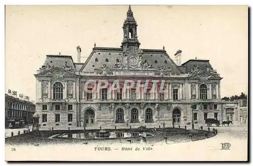 Cartes postales Tours Hotel de Ville