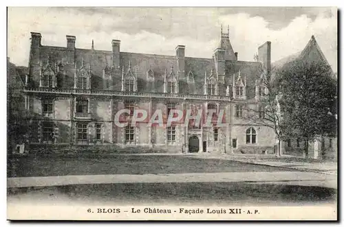 Cartes postales Blois Le Chateau Facade Louis XII