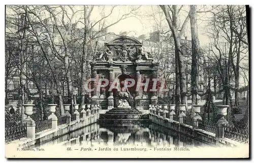 Cartes postales Paris Jardin du Luxembourg Fontaine Medicis