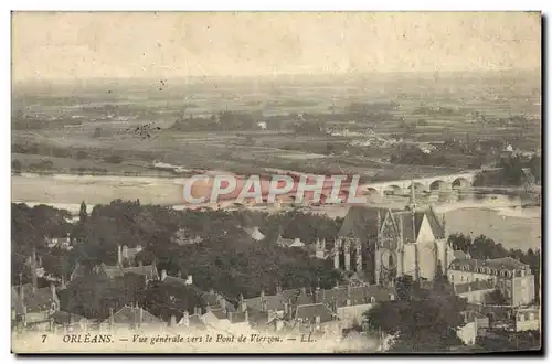 Cartes postales Orleans Vue Generale Vers le Pont de Vierzon