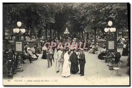 Cartes postales Vichy Allee Centrale Du Parc