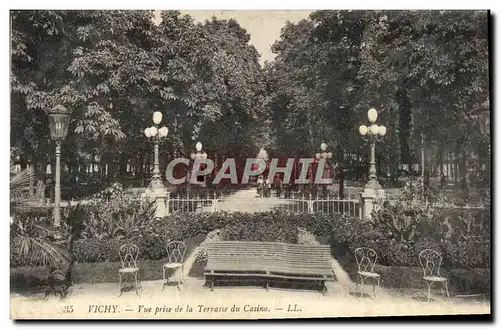 Ansichtskarte AK Vichy Vue Prise de la Terrasse du Casino