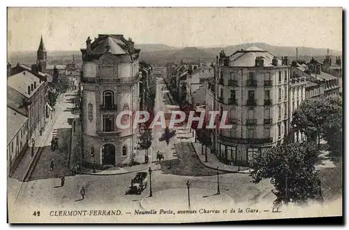 Ansichtskarte AK Clermont Ferrand Nouvellle Poste Avenue Charras et de la Gare