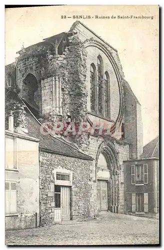 Cartes postales Senlis Ruines de Saint Frambourg