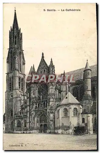 Ansichtskarte AK Senlis La Cathedrale