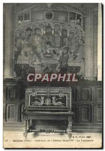 Cartes postales Senlis Interieur du Chateau Henri IV la tapisserie