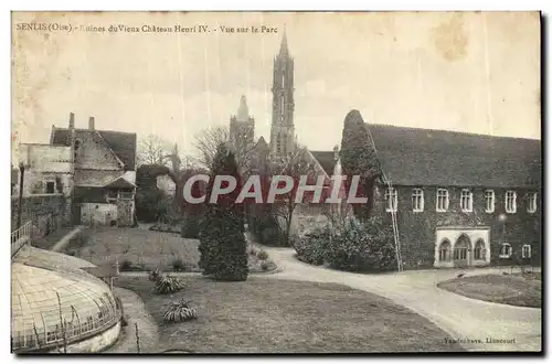 Ansichtskarte AK Senlis Chateau Henri IV Interieur du Parc