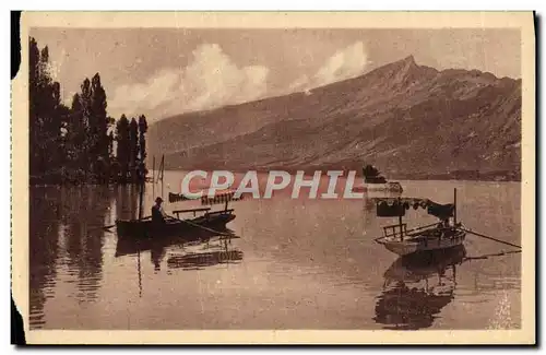 Cartes postales Aix Les Bains Le lac du Bourget et la dent du chat