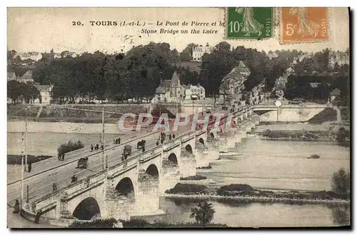 Cartes postales Tours Le Pont de Pierre