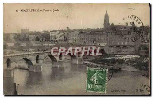 Cartes postales Montauban Pont et Quais
