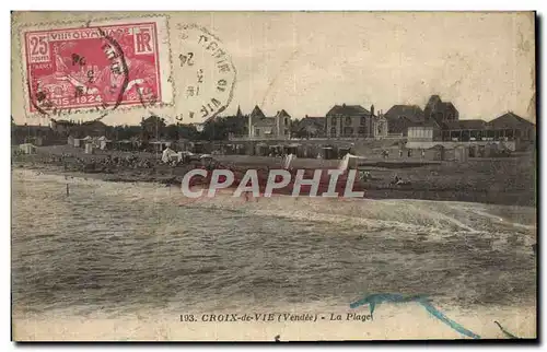 Ansichtskarte AK Croix de Vie La Plage Timbre Jeux Olympiques