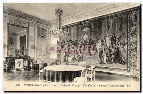 Cartes postales Compiegne Le Chateau Salon du Conseil