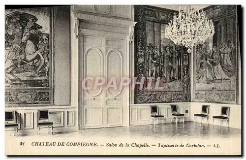 Ansichtskarte AK Compiegne Le Chateau Salon de la chapelle