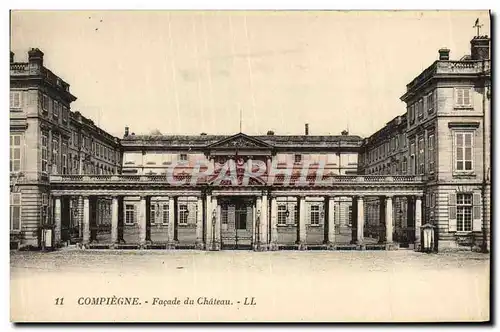 Ansichtskarte AK Compiegne Facade de Chateau