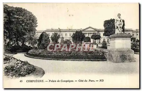 Ansichtskarte AK Compiegne Palais de Compiegne Cote du Parc