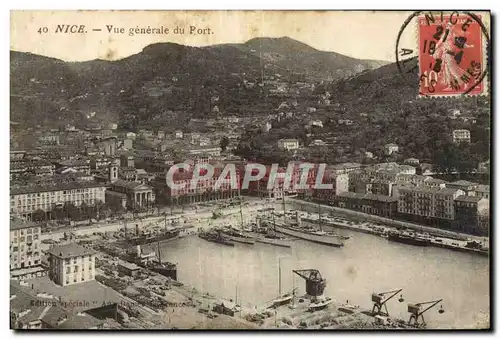 Cartes postales Nice Vue generale Du Port Bateaux