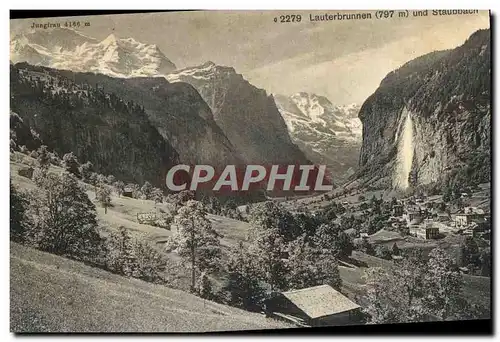 Cartes postales Lauterbrunnen und Staubbach