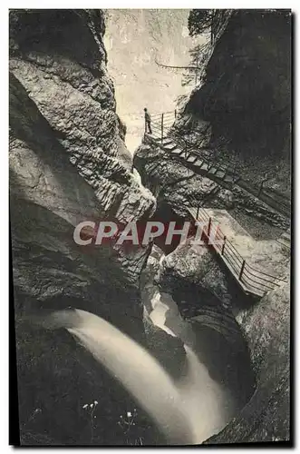 Ansichtskarte AK Lauterbrunnen Trummelbach 5ter Fall