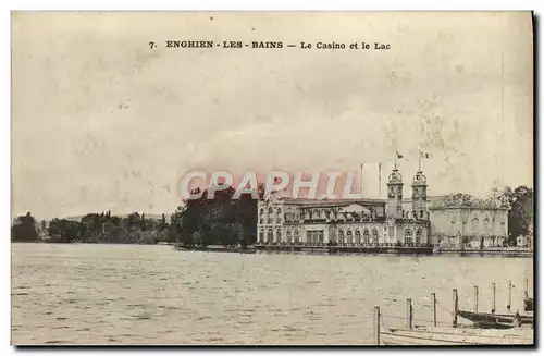 Cartes postales Enghien Les Bains Le Casino et le Lac