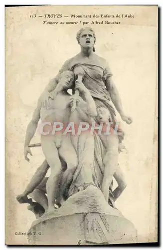 Cartes postales Troyes Monument Des Enfants de L'Aube