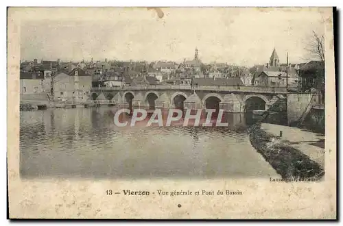 Cartes postales Vierzon Vue Generale et Pont Du Bassin