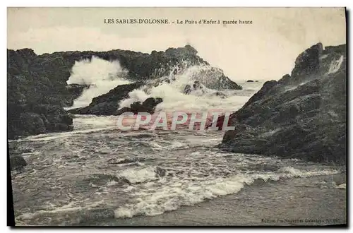 Cartes postales Les Sables D'Olonne Le Puils d'Enfer a Maree Haute