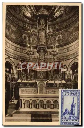 Ansichtskarte AK Marseille Notre Dame de la Garde Le Maitre Autel de la Basilique Vignette La basilique