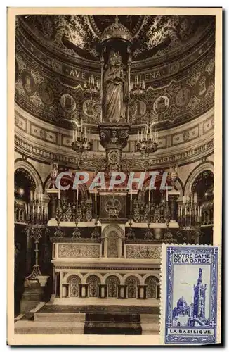 Cartes postales Marseille Notre Dame de la Garde Le Maitre Autel de la Basilique Vignette La basilique