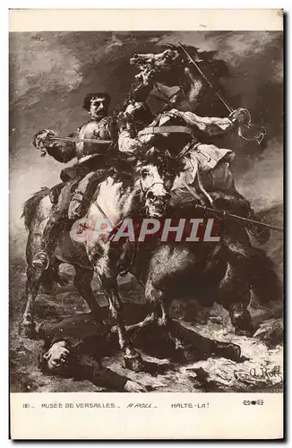 Cartes postales Versailles Musee Roll Chevaux Militaria