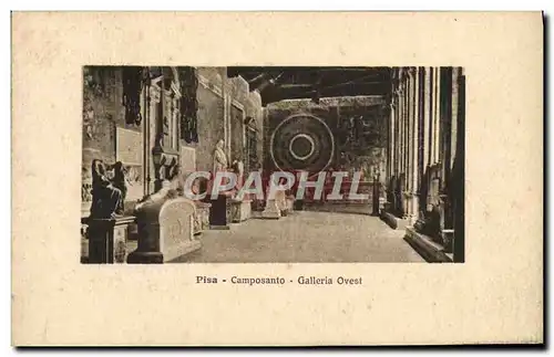 Cartes postales Pisa Camposanto Galleria Ovest