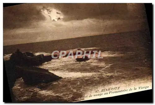 Cartes postales Biarritz Effet de Muage Au Promontoire de la Vierge