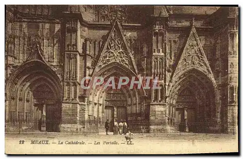 Cartes postales Meaux La Cathedrale Les Portails