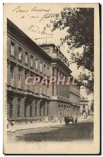 Cartes postales Paris Hotel des monnaies