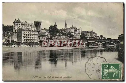 Cartes postales Pau Vue Generale Prise de Jurancon