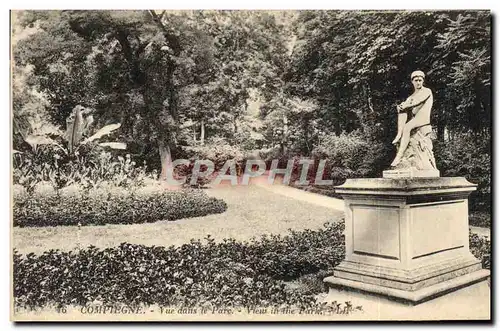 Ansichtskarte AK Compiegne Vue dans le parc