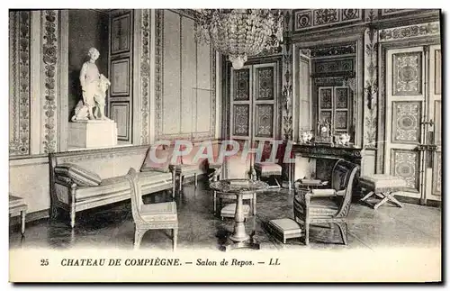 Ansichtskarte AK Compiegne Chateau Salon de Repos